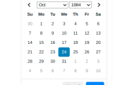 Javascript Select Date Range In One Calendar Stack Overflow