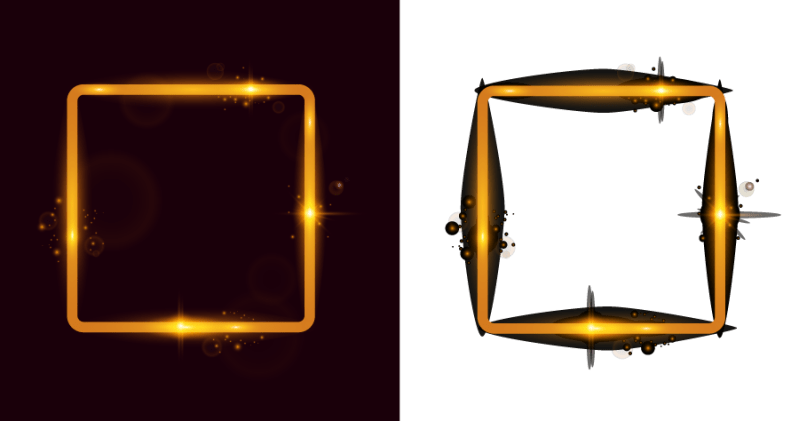 Transparency Removing Black Background On Slightly Transparent Object - Premium Light Image Gallery - High Resolution