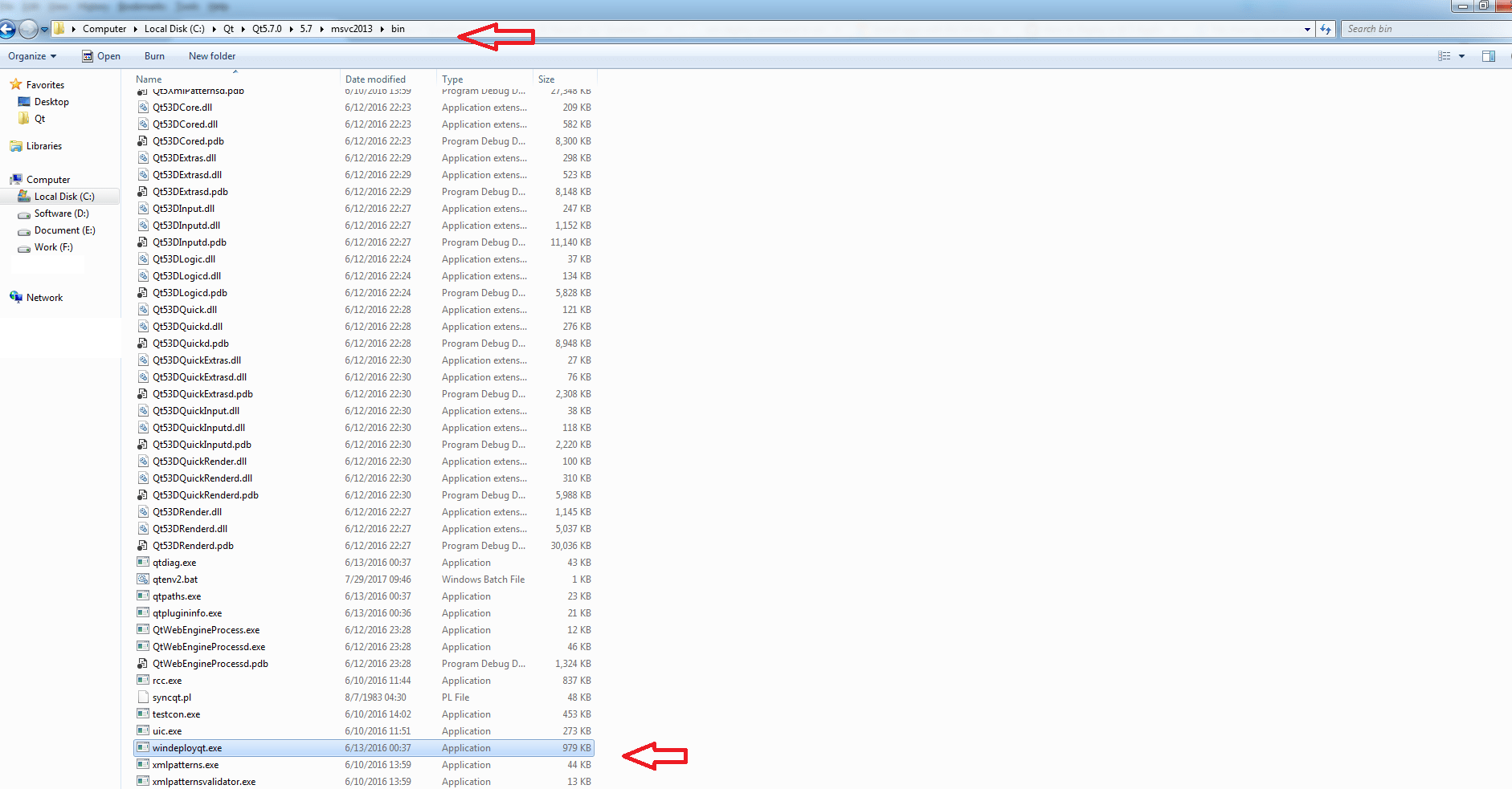 problem is you... windeployqt.exe C:\Users\Mofrad\Downloads\macfindertest\m...