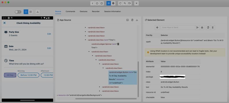 Node Js Why Are Android Elements Easily Seen In Appium Inspector Not - Premium Abstract Background Gallery - Retina