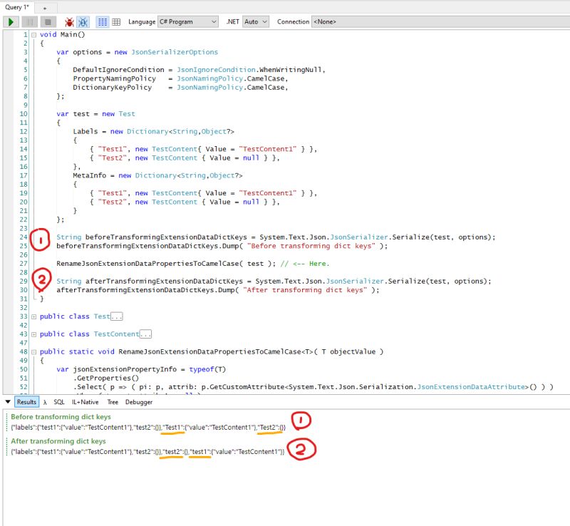 C How To Correctly Serialize Dictionary Using Jsonextensiondata - Mobile Ocean Illustrations for Desktop
