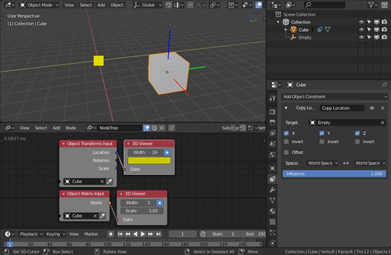 Compositing Nodes Motion Tracking For Still Image Blender Stack - Dark Pattern Collection - 4K Quality