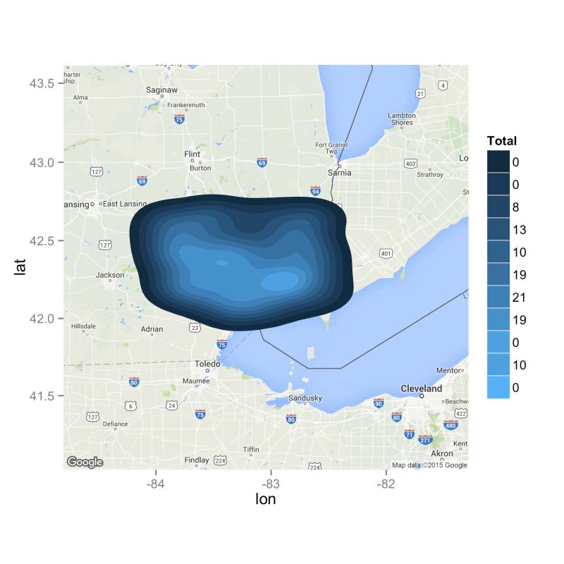 Density Heatmaps Example Vega - Premium City Texture - High Resolution