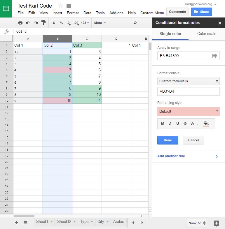 Google Sheets Conditional Formatting Relative To Another Cell In The Same Column Web - Mountain Photo Collection - 8K Quality
