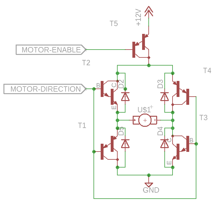 Mixed Npn And Pnp H Bridge Dc Motor Driver Electrical