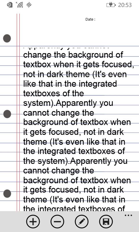 C Notebook Like Background For A Textbox In A Windows Phone App - Professional Gradient Photo - 8K