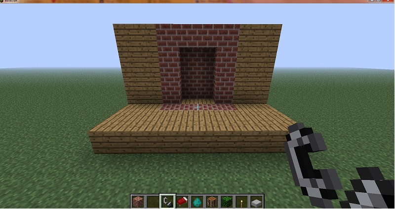 Slab Floor Fireplace Minecraft Furniture