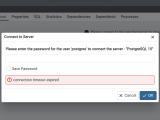 Postgresql Connection Timeout Expired Error Every Time I Try To