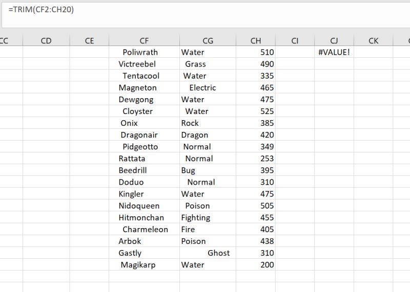 Trimming A Column In Excel Stack Overflow - Best Ocean Photos in HD
