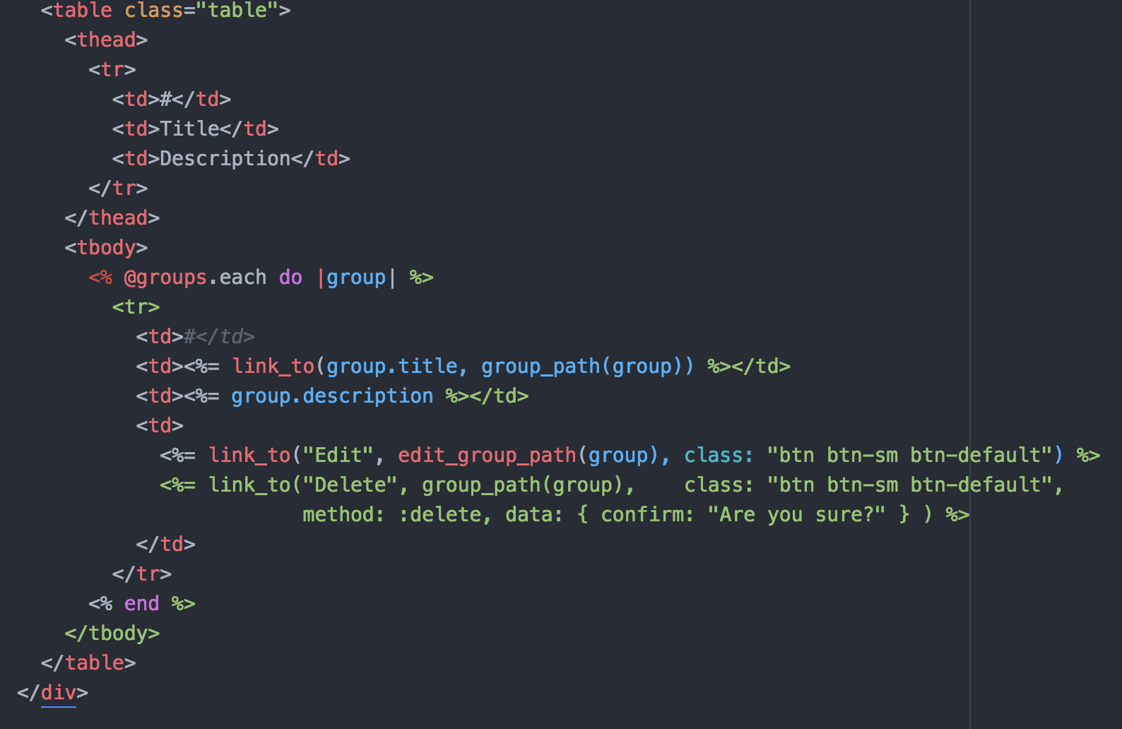 Atom Has A Strange Color In Ruby Erb Html Stack Overflow
