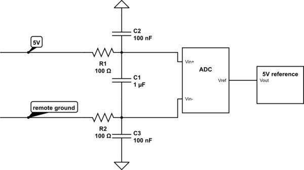 Adc Floating Differential Measurement Electrical Engineering Stack Exchange - Best Light Designs in Mobile