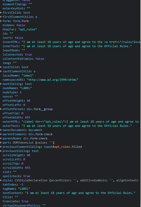 propertiesofcheckbox