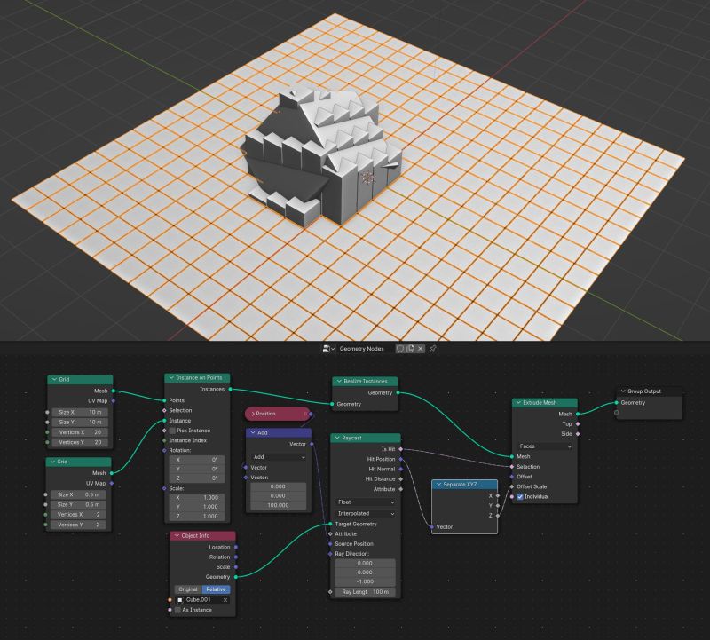 Geometry Nodes Dynamic Intersection Extrusion Blender Stack Exchange - Retina Light Images for Desktop