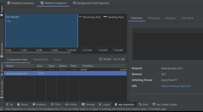 Android Studio 2022 2 1 Network Inspector Data Unavailable Stack - Classic Vintage Texture - Mobile
