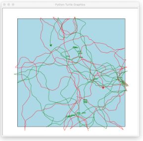 Python How To Make All The Turtles Move Simultaneously Stack Overflow - Retina Dark Wallpapers for Desktop