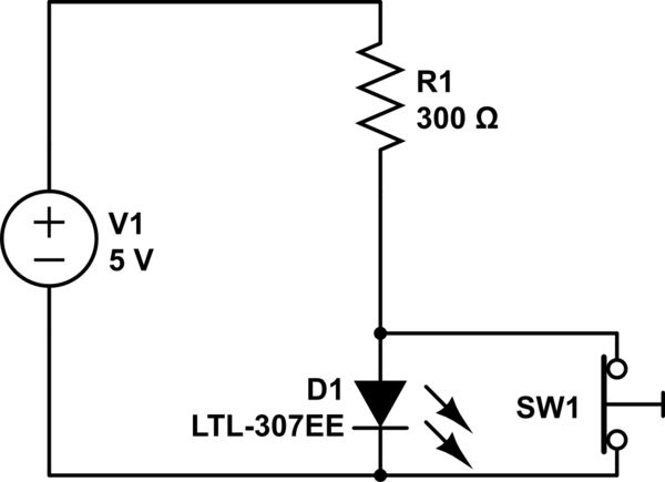 Led Inverting A Push Button Electrical Engineering Stack Exchange - Mountain Illustrations - Elegant High Resolution Collection