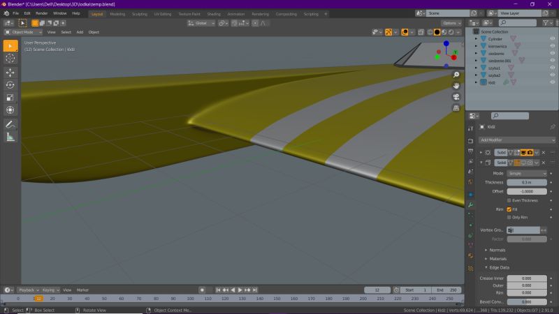 Solidify Modifier Issue For Increasing Thickness Blender Stack Exchange - Gradient Images - Ultra HD 8K Collection