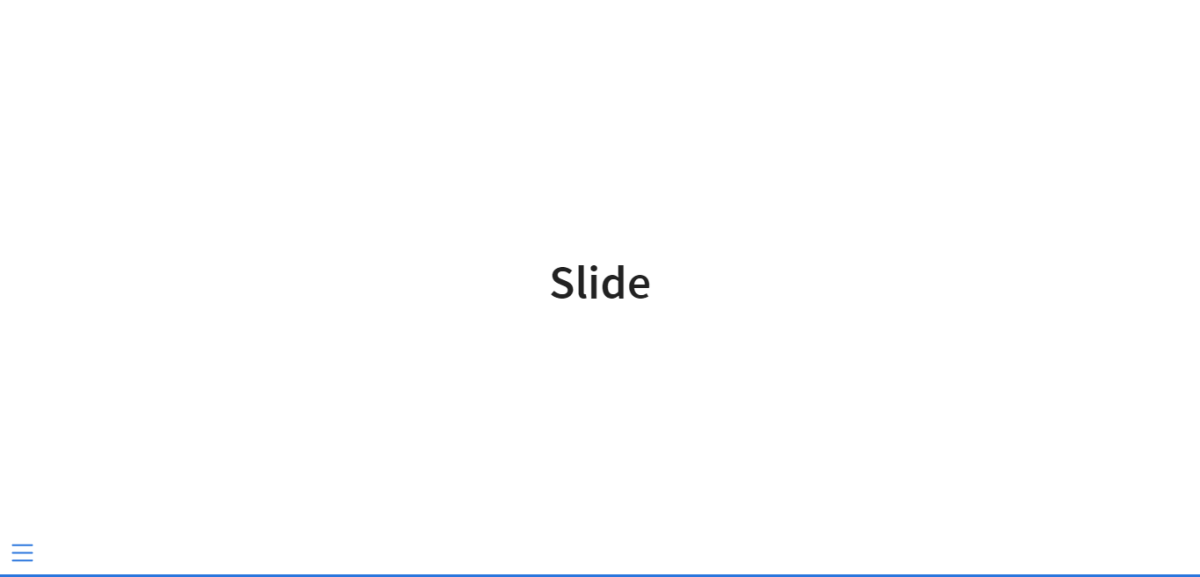slide header centered