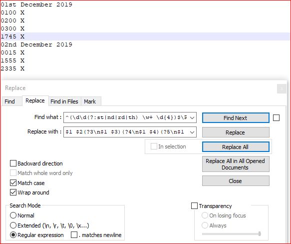 Regex Change Date Format Via Notepad Stack Overflow - Stunning Vintage Wallpaper - High Resolution