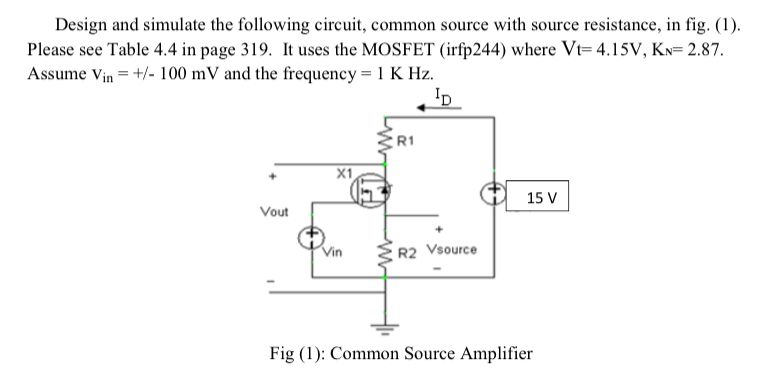 Question About Mosfet Cs Amplifier Simulation Electrical Engineering - High Quality Full HD Light Pictures | Free Download