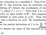 Multivariable Calculus Question About Derivative Of A Real Valued