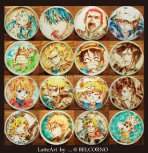 anime latte coffee order bel characters rabbit extraordinaire manga character particular does cafe works reproduces episode idolm entire along mix