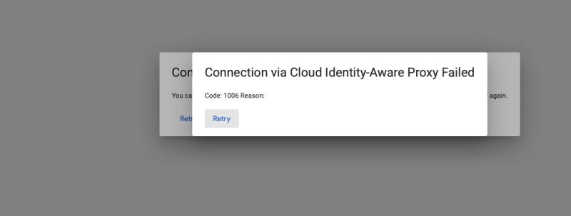 Ssh Connection Via Cloud Identify Aware Proxy Failed Code 1006 - Retina Ocean Photos for Desktop