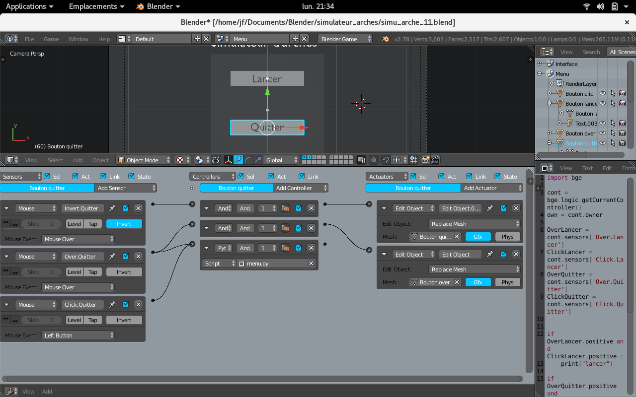 Choose the best gaming computer for your gaming needs. Blender Game Engine Logics Sensors And Python Script Blender Stack Exchange