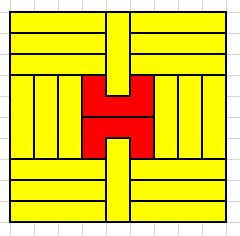 Geometry Tiling Rectangles With U Pentomino Plus Rectangles - Mobile Gradient Arts for Desktop