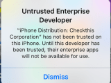Objective C Ios9 Untrusted Enterprise Developer Pop Up Stack Overflow