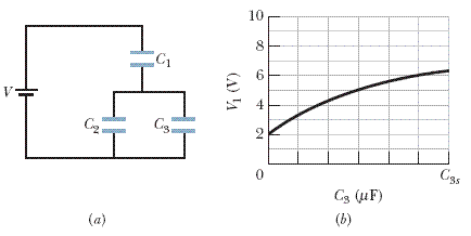 Series Parallel Capacitor Network Find Two Capacitances