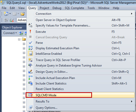 Sql Server Sqlcmd Setvar Depending Of Selected Database 2 Solutions - Premium Gradient Picture Gallery - Ultra HD