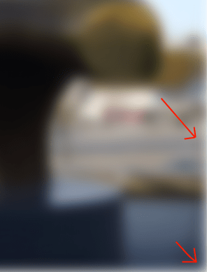 blur around gaussian leads frame stack