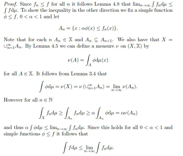Calculus Monotone Convergence Theorem Measure Theory Proof - Best Vintage Wallpapers in High Resolution