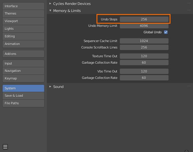 Interface How Can I Increase Decrease Undo Steps Blender Stack Exchange - Full HD Geometric Patterns for Desktop