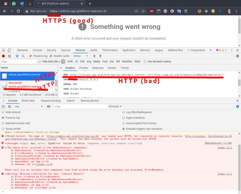 Docs Jsonld Fetching Over Http Instead Of Https Issue 262 Api Platform Admin Github - Premium Minimal Texture Gallery - 4K