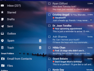 blur background android application yahoo achieve mail effect whereas kind clear menu