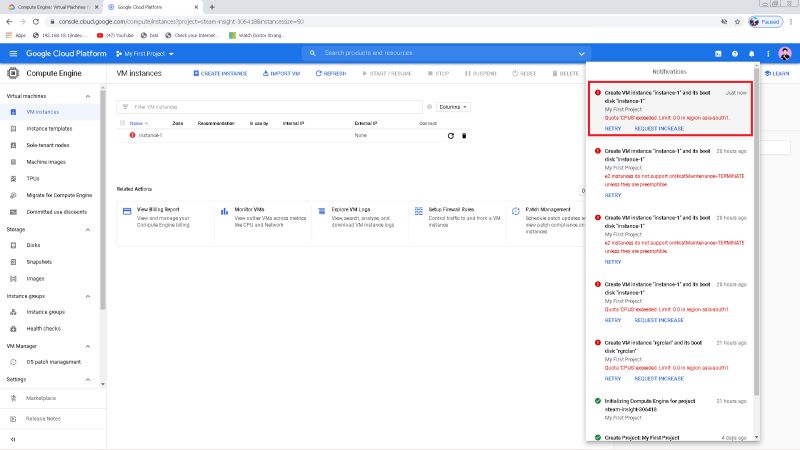 Getting Error While Starting A Linux Vm In Google Cloud Stack Overflow - Light Patterns - Perfect Retina Collection