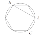 Geometry A Regular Hexagon Is Inscribed In A Circle Of Radius 1