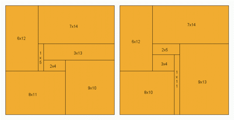 Mathematics Cutting A Square Into Seven Rectangles Puzzling Stack - Download Classic Gradient Wallpaper | Ultra HD
