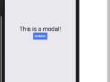 Javascript Modal Window In React Native With React Navigation Stack