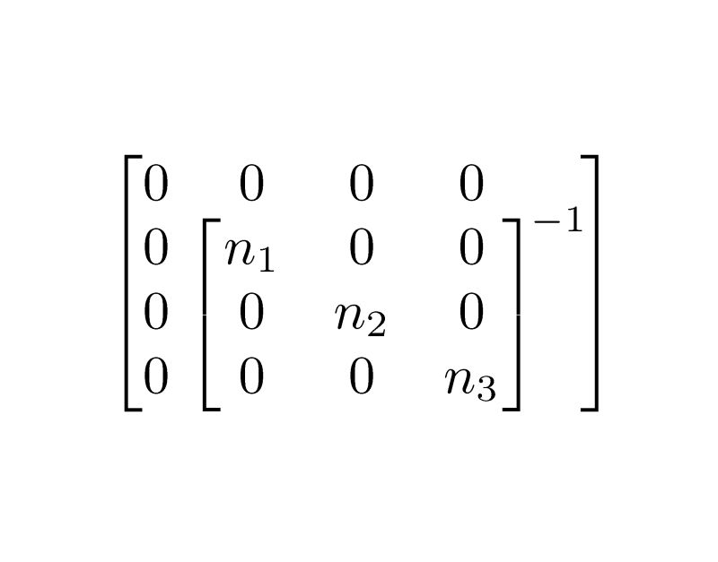 Matrices Aligning A Matrix Within A Matrix Tex Latex Stack Exchange - Best Light Photos in Mobile