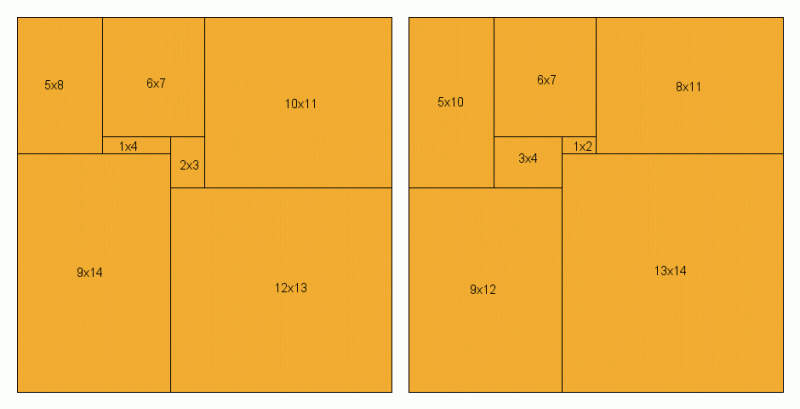 Mathematics Cutting A Square Into Seven Rectangles Puzzling Stack - Download High Quality Minimal Design | Desktop