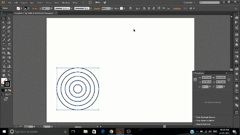 Adobe Illustrator Align Panel Basic Shapes Tool Class 3 Grafix - Premium Space Illustration Gallery - Mobile
