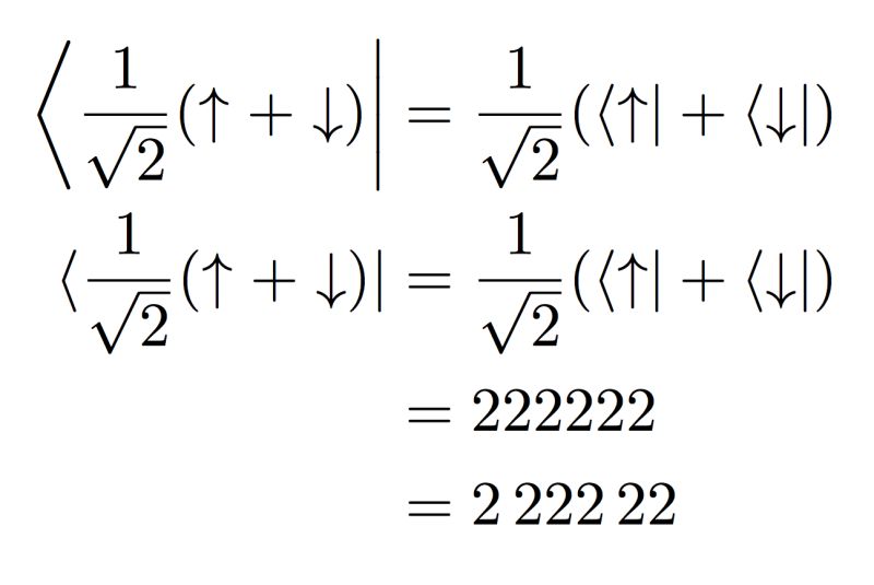 Latex Bra Ket Notation - Colorful Illustration Collection - Retina Quality