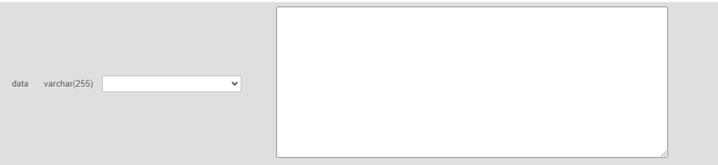 my "data" column