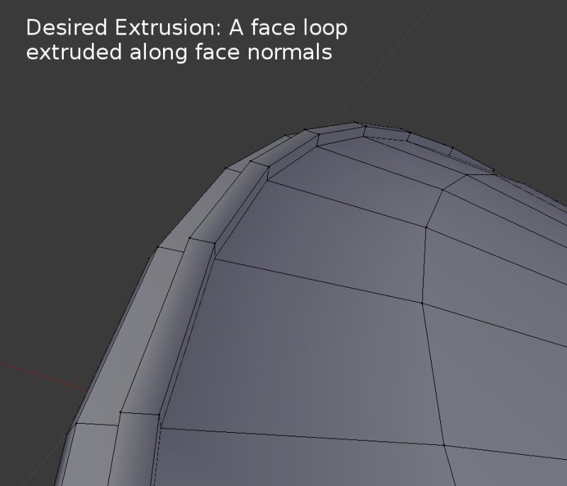 Modeling Error Extruding Loop Selection Along Individual Face Normals Blender Stack Exchange - Minimal Illustration Collection - Desktop Quality