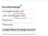 When Creating A New Stack Exchange Account It Says Display Name Is