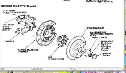 honda backing labor odyssey replace plates 2002 extra much brake job repair