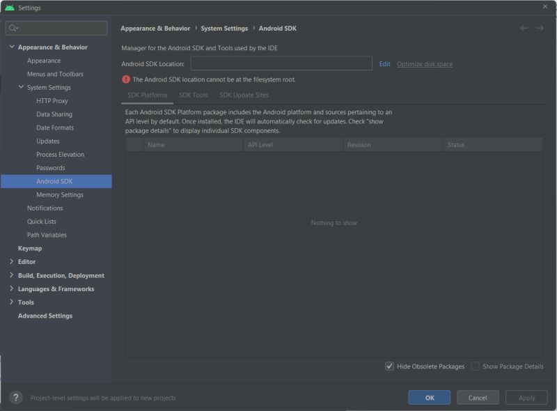 Java Android Studio Cannot Install Any Sdk Im Beginner Stack Overflow - Amazing City Wallpaper - Mobile